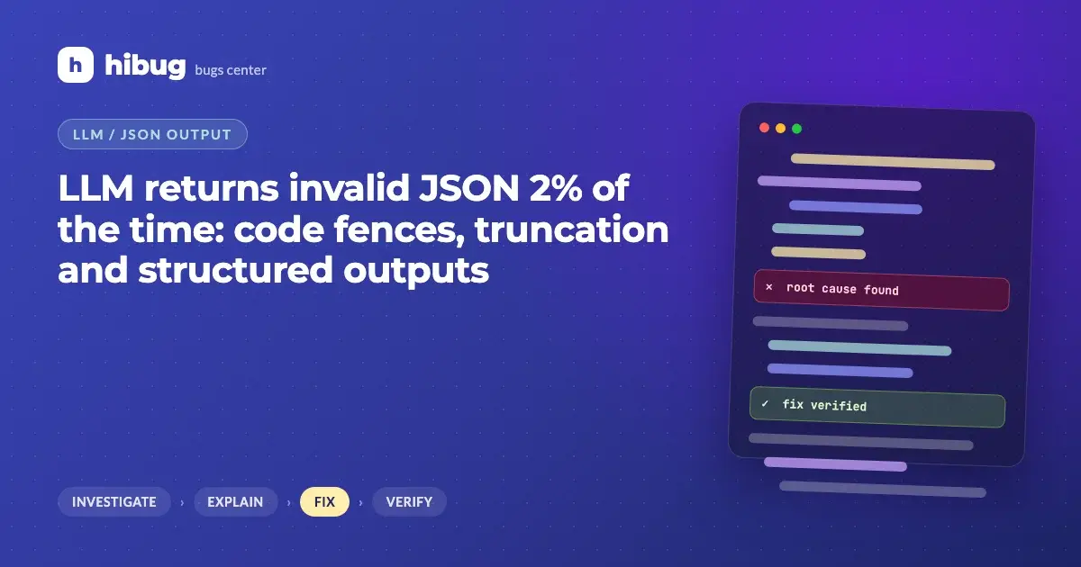 Banner: a JSON document with a broken closing brace coming out of an AI model next to a validated schema