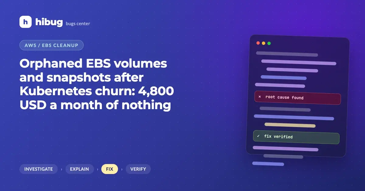 Banner: unattached EBS volumes and old snapshots left behind by Kubernetes workloads