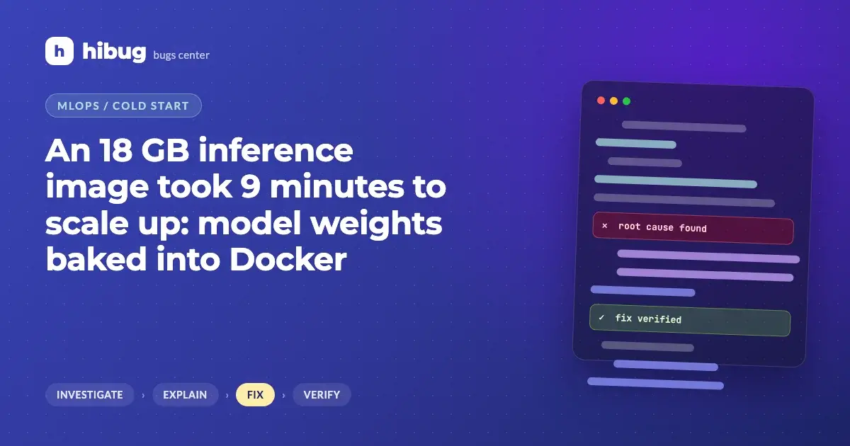 Banner: slow scale-up because huge model weights are packed inside the container image