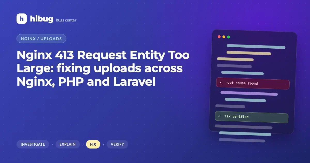 Banner: file upload blocked by stacked size limits in Nginx, PHP and Laravel