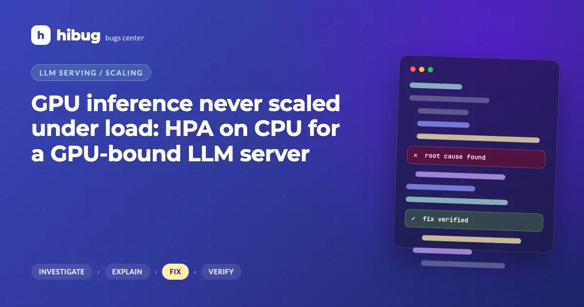 Banner: LLM inference not autoscaling because scaling was based on CPU instead of queue depth