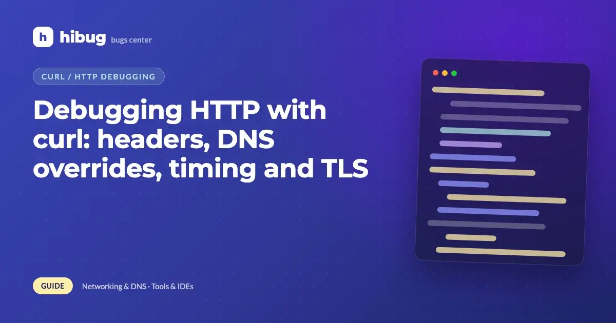 Banner: debugging HTTP requests from the terminal with curl timing and header output