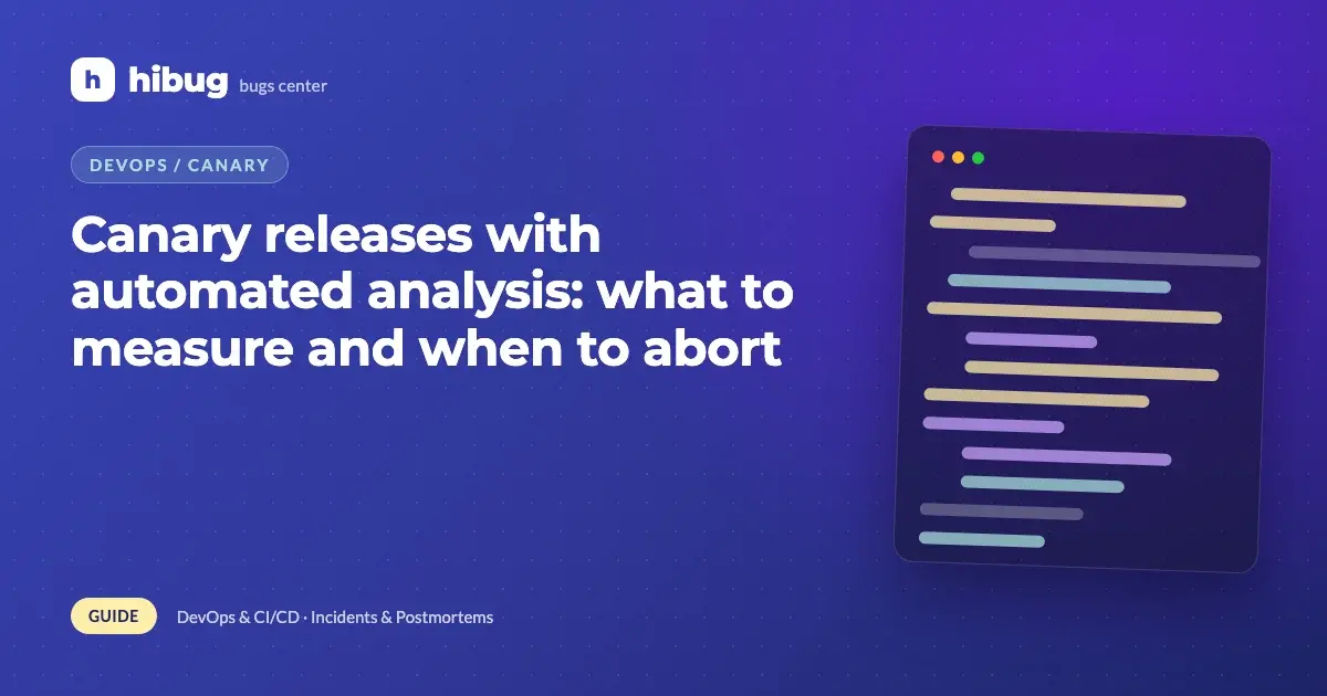 Banner: canary release with automated metric analysis gating each traffic step