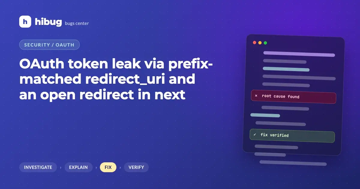 Banner: OAuth token leak via prefix-matched redirect_uri and an open redirect in the next parameter