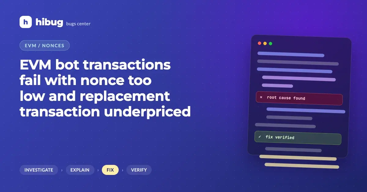 Banner: Ethereum transactions failing due to nonce conflicts from parallel senders