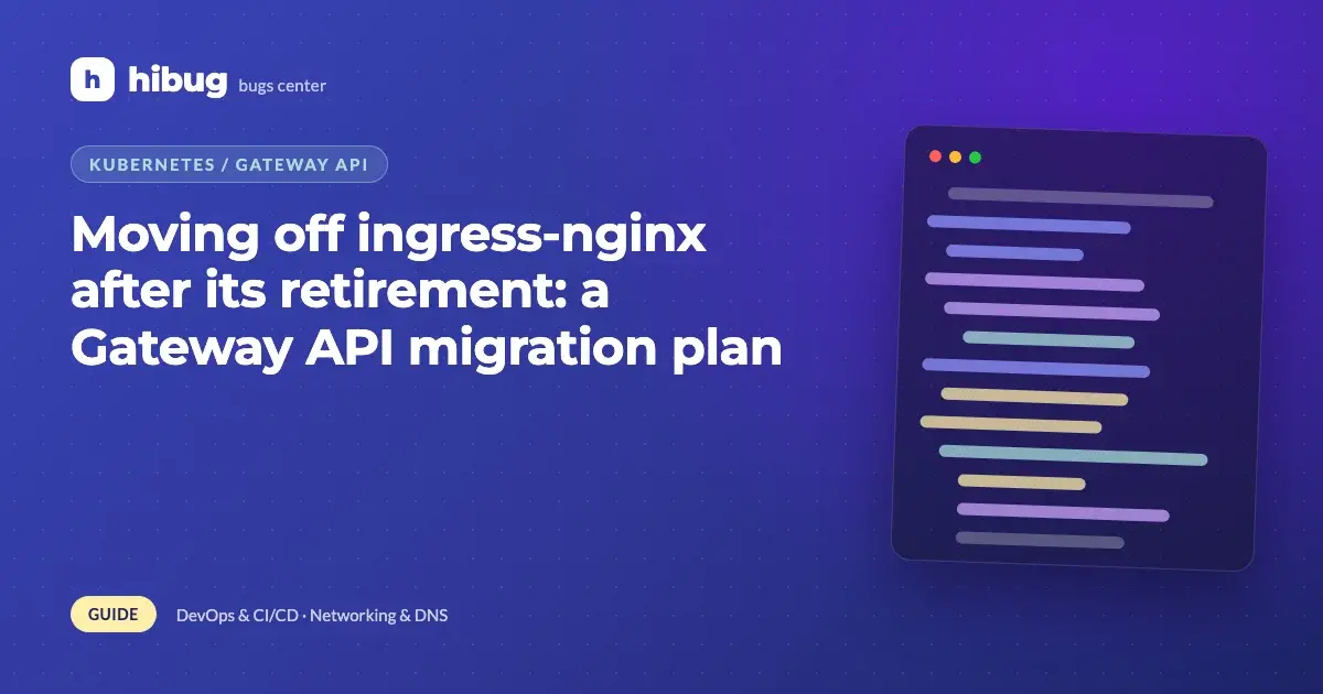 Banner: migration plan from ingress-nginx to Kubernetes Gateway API