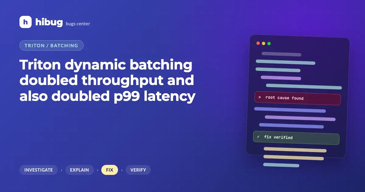Banner: Triton dynamic batching increasing tail latency while raising throughput