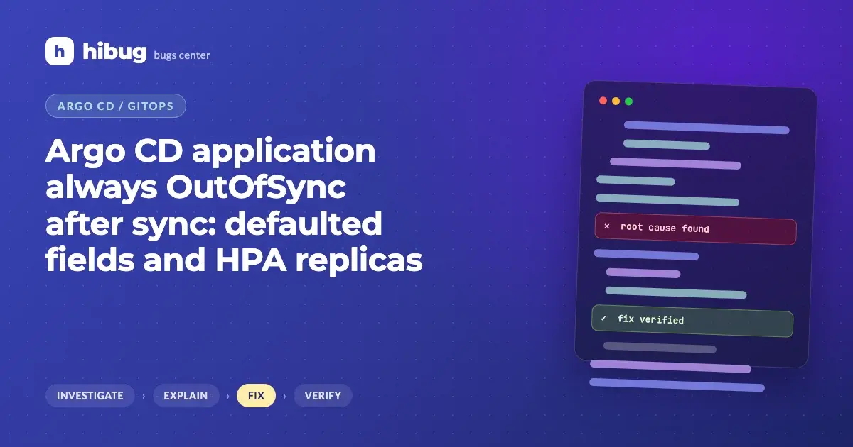 Banner: Argo CD application stuck OutOfSync because of fields changed by controllers