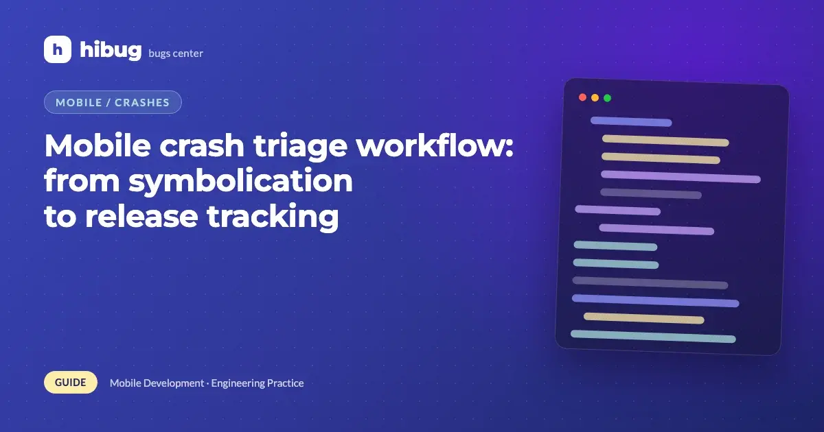 Banner: unreadable crash addresses turning into readable function names on a phone outline