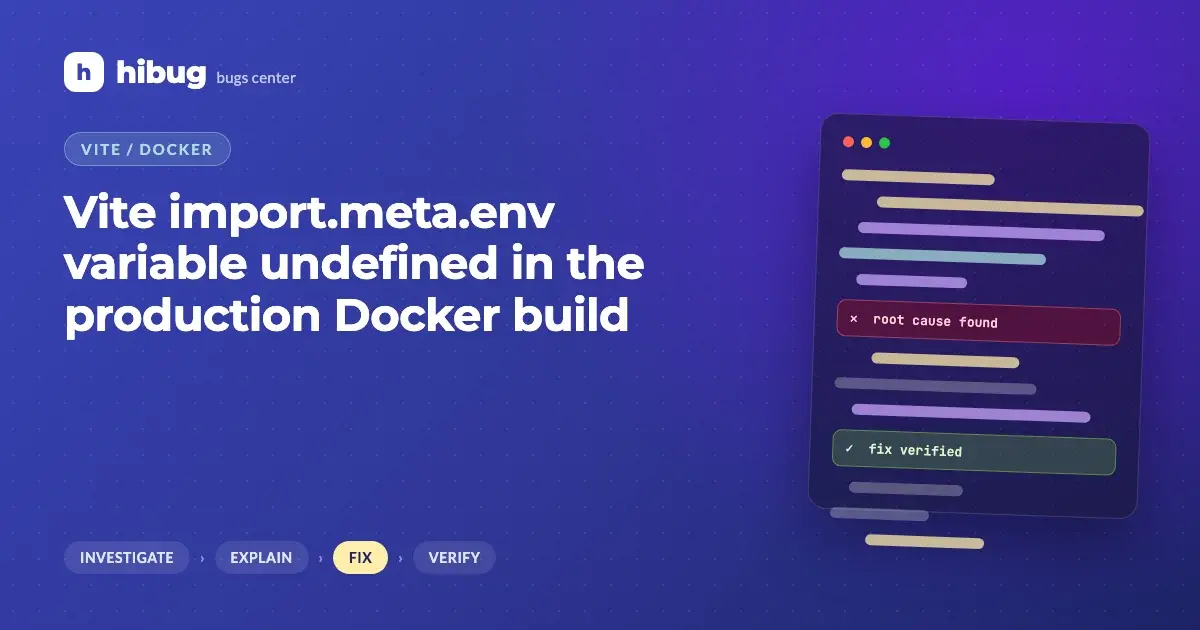 Banner: Vite import.meta.env variable undefined in a production Docker build