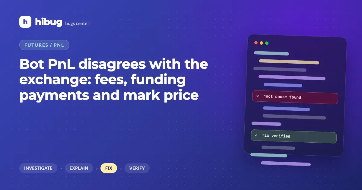 Banner: trading bot profit and loss not matching the exchange because of fees and funding