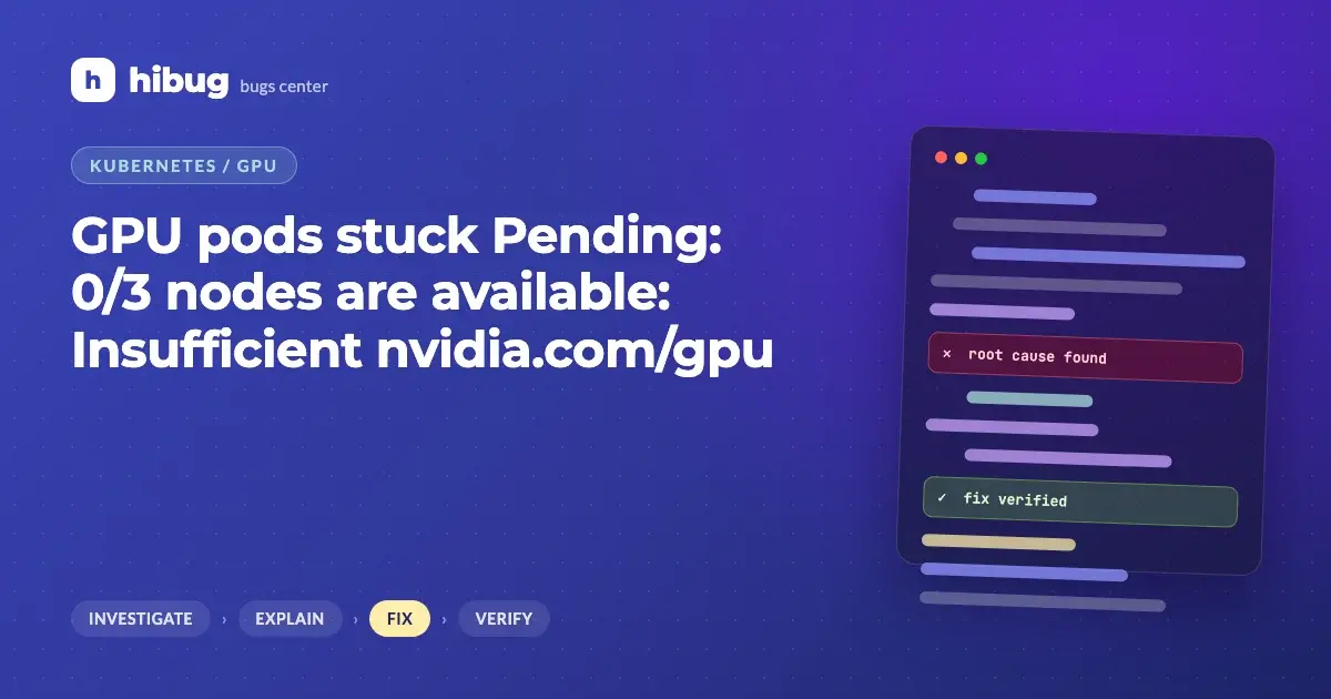 Banner: Kubernetes GPU pods pending because new nodes do not advertise GPUs