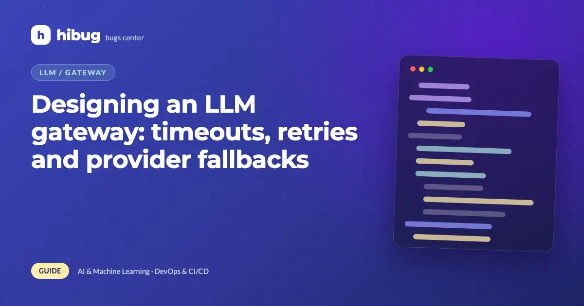 Banner: LLM gateway routing requests with timeouts, retries and provider fallbacks