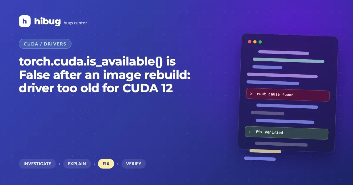 Banner: container CUDA runtime newer than the host GPU driver supports